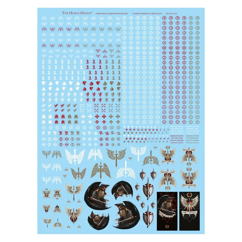 Dark Angels Legion Transfer Sheet (Web Exclusive) - WH The Horus Heresy - RedQueen.mx