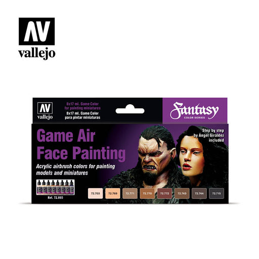 Game Air Face Painting, Fantasy Color Series - Vallejo: Paint Set - RedQueen.mx