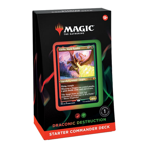MTG 2022 - Starter Commander Deck: Draconic Destructions (English) - Magic The Gathering - RedQueen.mx