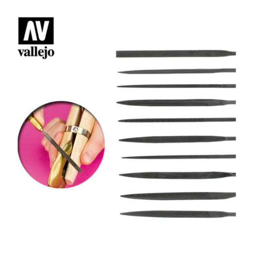 Set of 10 Needle Files - Vallejo: Tools - RedQueen.mx