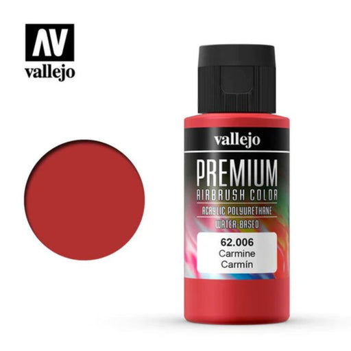 62.006 Carmine (60ml) - Vallejo: Premium Airbrush Color - RedQueen.mx