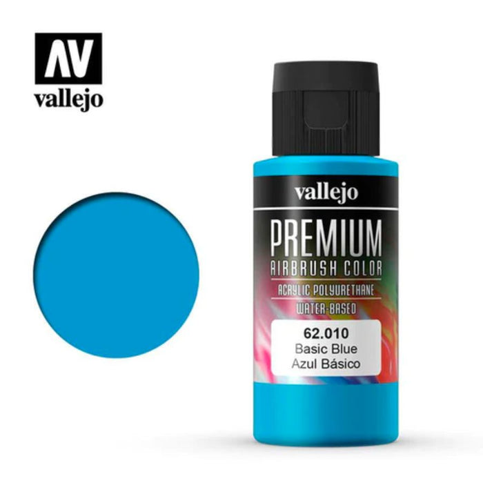 62.010 Basic Blue (60ml) - Vallejo: Premium Airbrush Color - RedQueen.mx