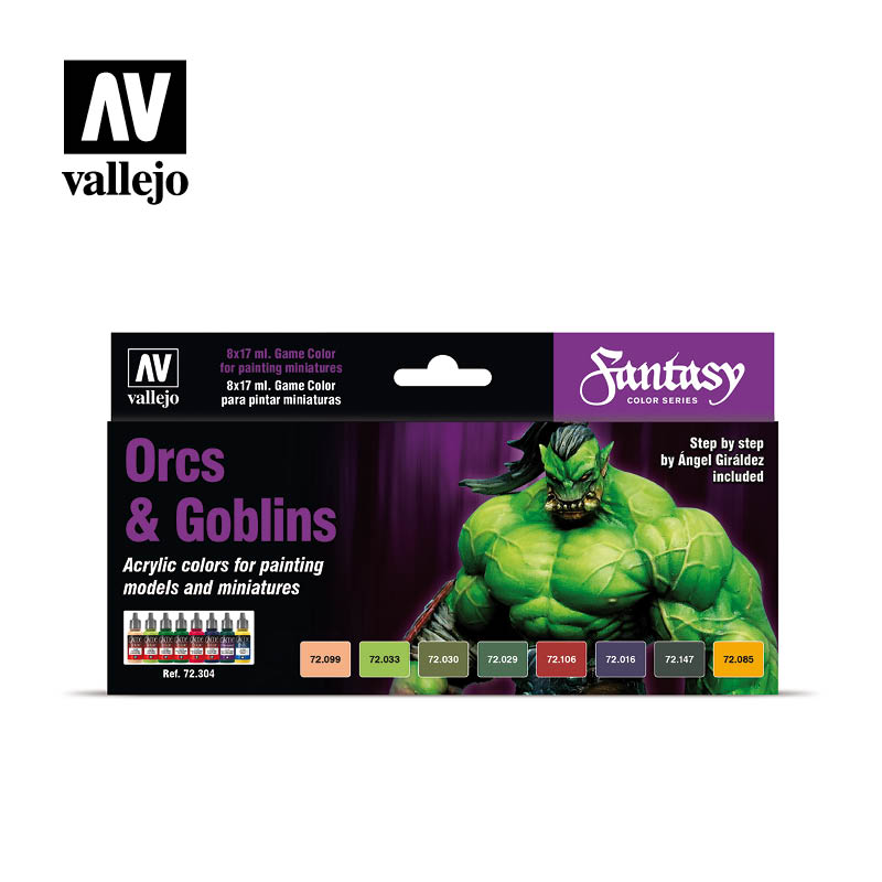 Orcs & Goblins Paint Set - Vallejo: Paint Set - RedQueen.mx
