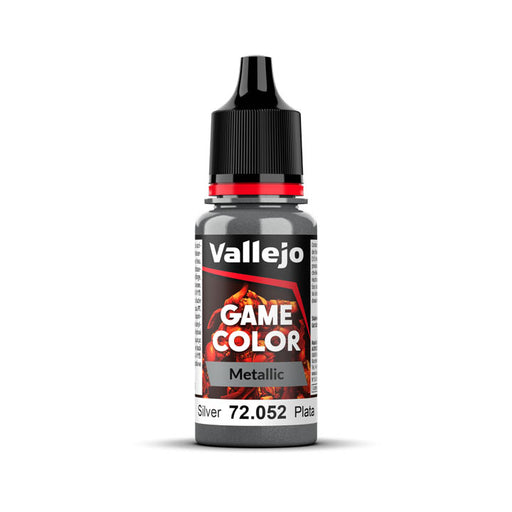 72.052 Silver (18ml) - Vallejo: Game Color Metallic - RedQueen.mx