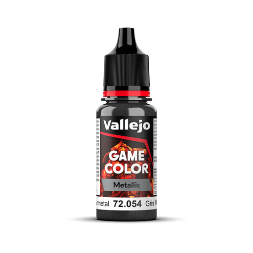72.054 Dark Gunmetal (18ml) - Vallejo: Game Color Metallic - RedQueen.mx