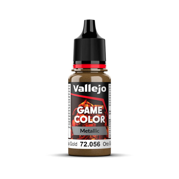 72.056 Glorious Gold (18ml) - Vallejo: Game Color Metallic - RedQueen.mx