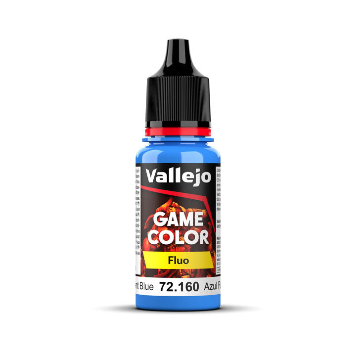72.160 Fluorescent Blue (18ml) - Vallejo: Game Color Fluo - RedQueen.mx