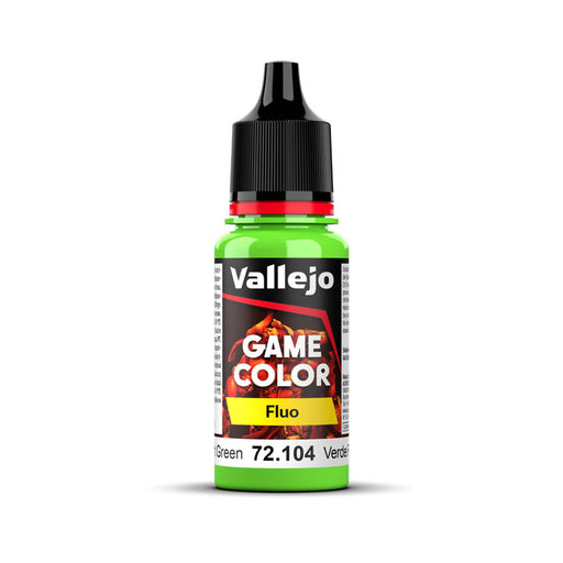 72.104 Fluorescent Green (18ml) - Vallejo: Game Color Fluo - RedQueen.mx