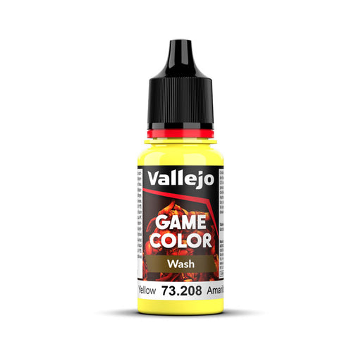 73.208 Yellow (18ml) - Vallejo: Game Color Wash - RedQueen.mx