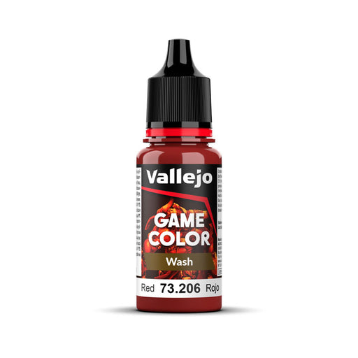 73.206 Red (18ml) - Vallejo: Game Color Wash - RedQueen.mx