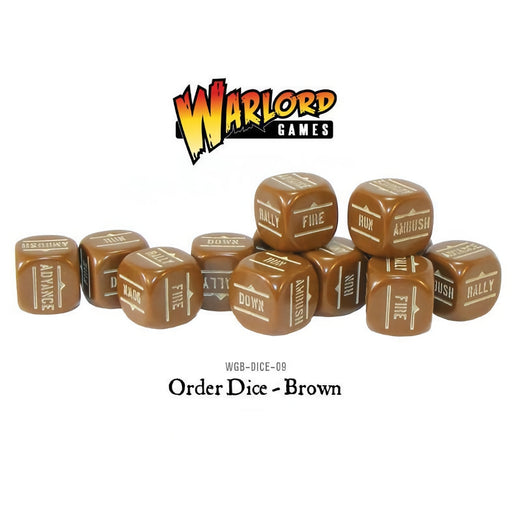 Brown Order Dice Pack - Bolt Action Accessories - RedQueen.mx