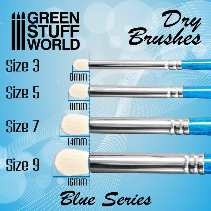 Blue Series Pincel Seco #7 - GSW Brushes - RedQueen.mx