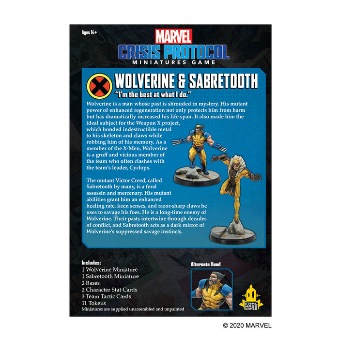 Wolverine & Sabertooth - Marvel Crisis Protocol - RedQueen.mx