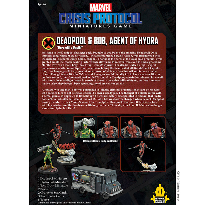 Deadpool & Bob, Agent of Hydra - Marvel Crisis Protocol - RedQueen.mx