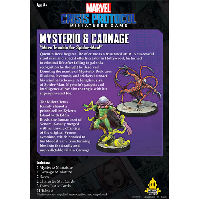 Mysterio & Carnage - Marvel Crisis Protocol - RedQueen.mx
