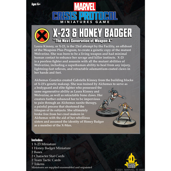 X-23 & Honey Badger - Marvel Crisis Protocol - RedQueen.mx