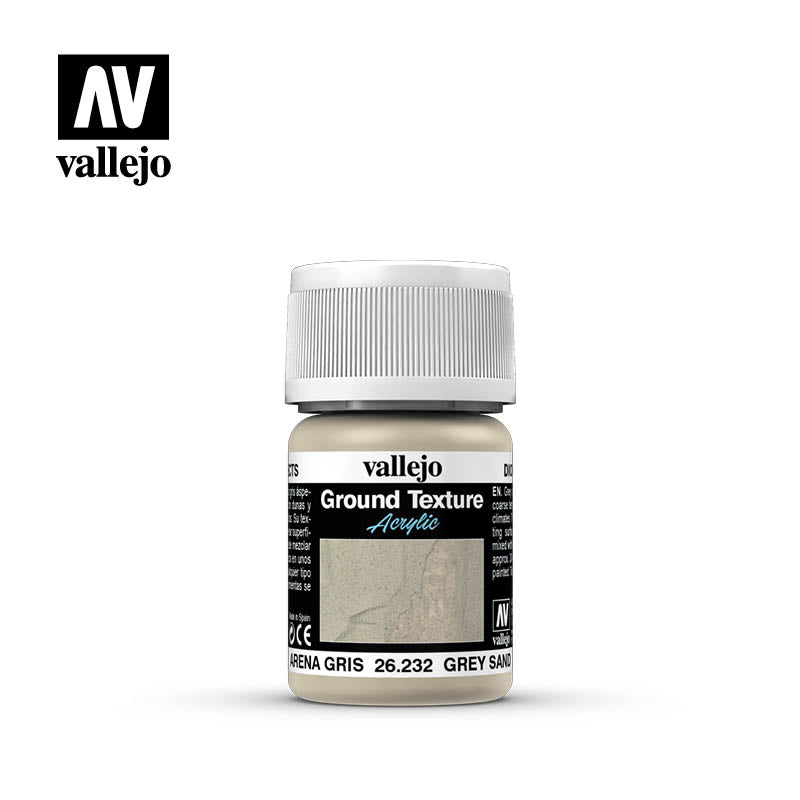 26.232 Grey Sand Texture (35ml) - Vallejo: Diorama Effects - RedQueen.mx