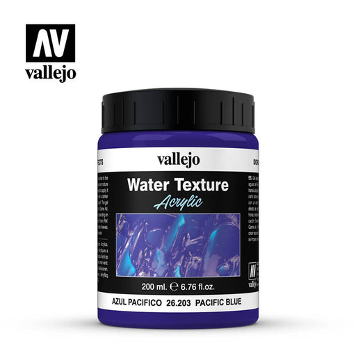 26.203 Pacific Blue Water Texture (200ml) - Vallejo: Diorama Effects - RedQueen.mx