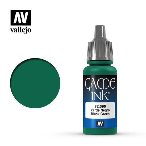 72.090 Black Green (17ml) - Vallejo: Game Ink - RedQueen.mx