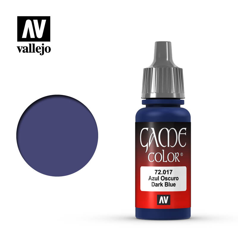 72.017 Dark Blie (17ml) - Vallejo: Game Color - RedQueen.mx