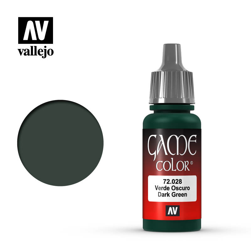 72.028 Dark Green (17ml) - Vallejo: Game Color - RedQueen.mx
