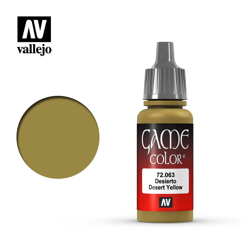 72.063 Desert Yellow (17ml) - Vallejo: Game Color - RedQueen.mx