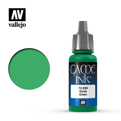 72.089 Green (17ml) - Vallejo: Game Ink - RedQueen.mx