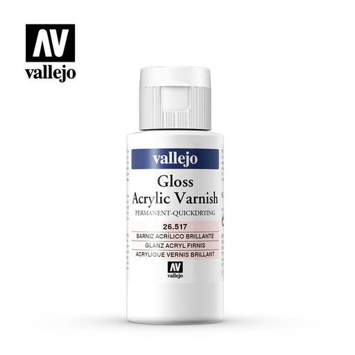 26.517 Gloss Acrylic Varnish (60ml) - Vallejo: Auxiliary - RedQueen.mx