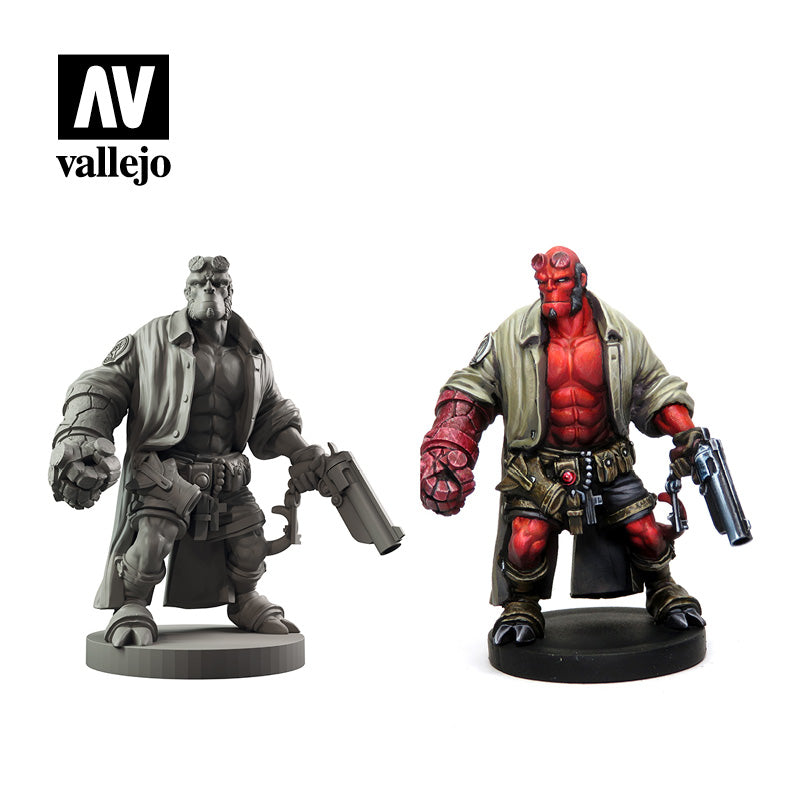 Hellboy Paint Set with Hellboy figure - Vallejo: Paint Set - RedQueen.mx