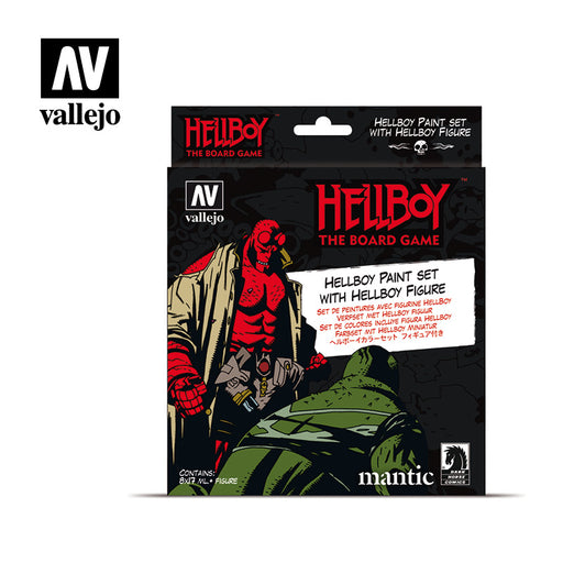 Hellboy Paint Set with Hellboy figure - Vallejo: Paint Set - RedQueen.mx