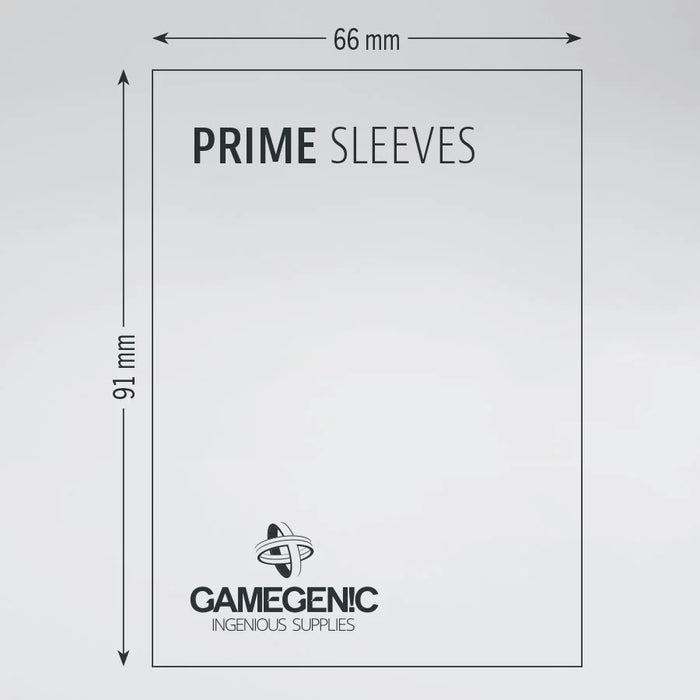 Prime Sleeves Black (Standard 66x91mm) - GameGenic: Fundas Protectoras - RedQueen.mx