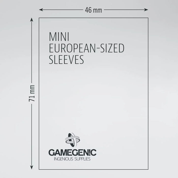 Mini European Matte Board Game Sleeves RUBY (46x71mm) - GameGenic: Fundas Protectoras - RedQueen.mx