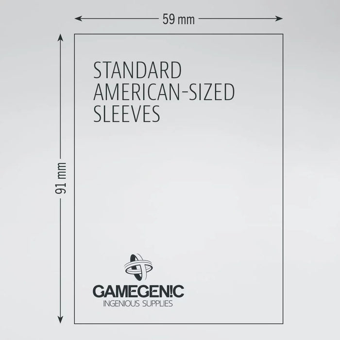 Standard American Prime Board Game Sleeves GREEN (59x91mm) - GameGenic: Fundas Protectoras - RedQueen.mx