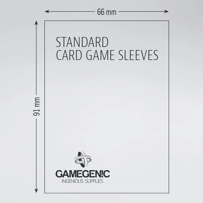 Standard Card Game Prime Sleeves GRAY (66x91mm) - GameGenic: Fundas Protectoras - RedQueen.mx
