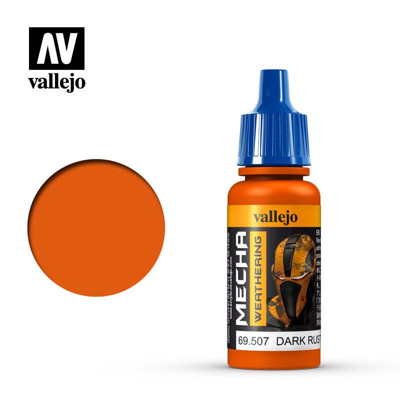 69.507 Dark Rust Wash (17ml) - Vallejo: Mecha Weathering - RedQueen.mx