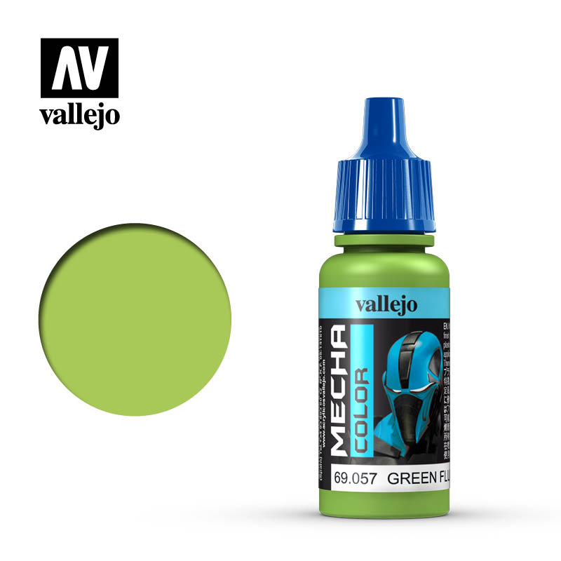 69.057 Green Fluorescent (17ml) - Vallejo: Mecha Color - RedQueen.mx