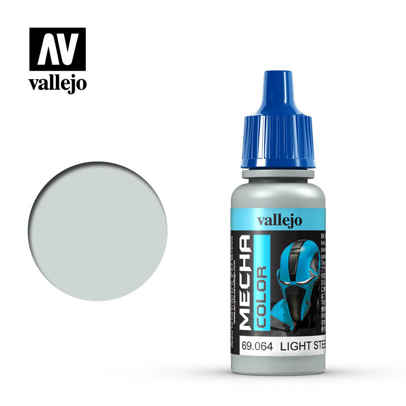 69.064 Light Steel (17ml) - Vallejo: Mecha Color - RedQueen.mx
