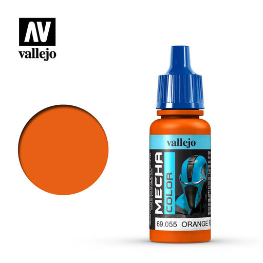 69.055 Orange Fluorescent (17ml) - Vallejo: Mecha Color - RedQueen.mx