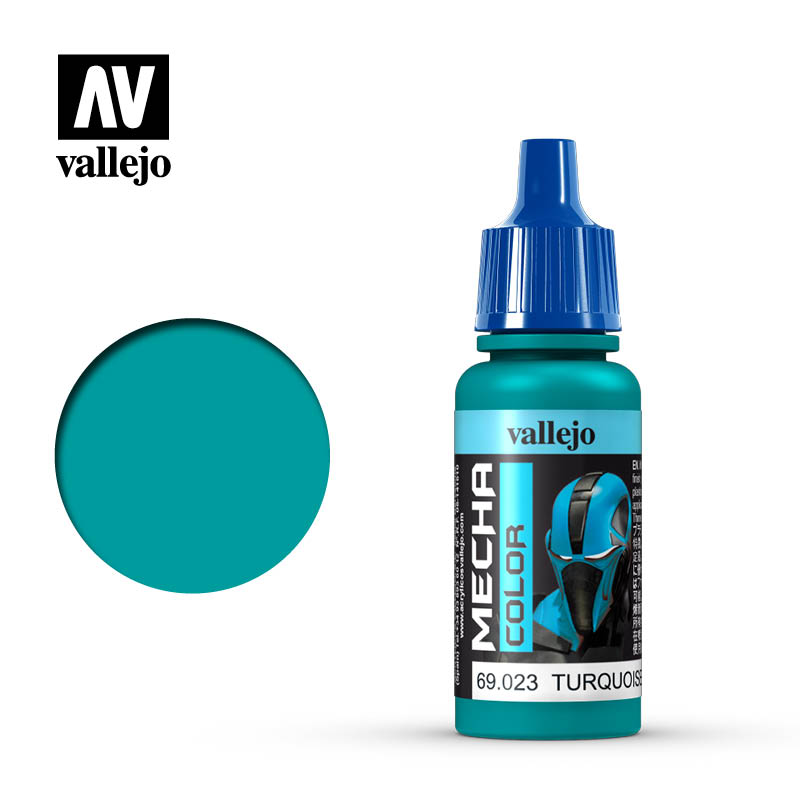 69.023 Turquoise (17ml) - Vallejo: Mecha Color - RedQueen.mx