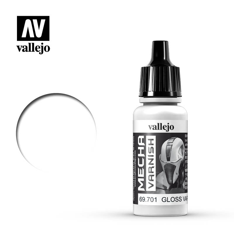 69.701 Gloss Varnish (17ml) - Vallejo: Mecha Varnish - RedQueen.mx