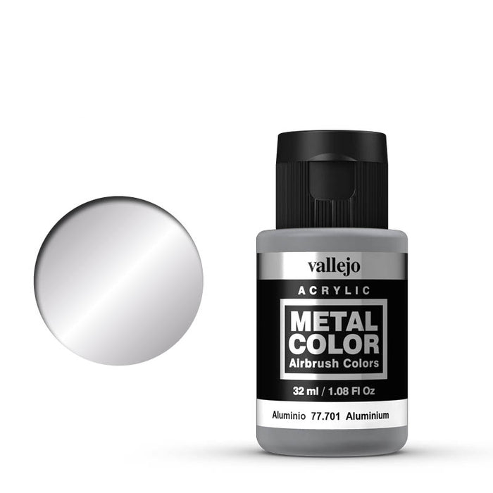 77.701 Aluminium (32ml) - Vallejo: Metal Color - RedQueen.mx