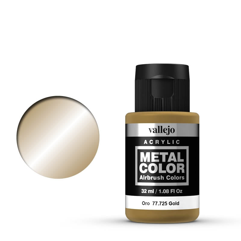 77.725 Gold (32ml) - Vallejo: Metal Color - RedQueen.mx