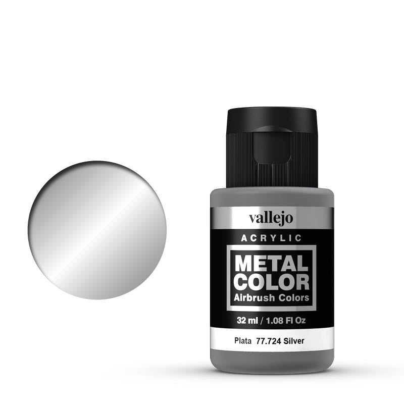 77.724 Silver (32ml) - Vallejo: Metal Color - RedQueen.mx