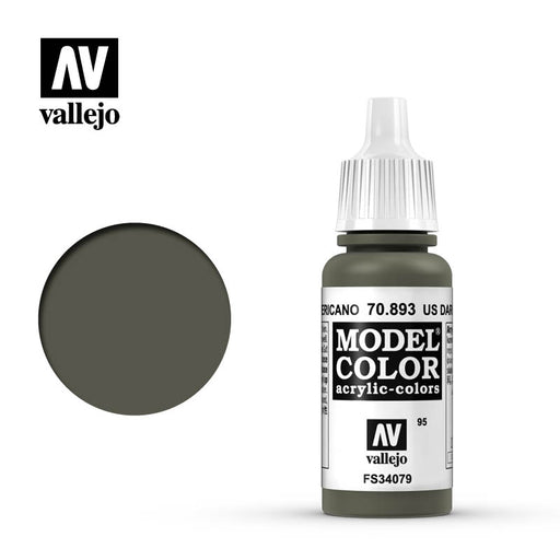 70.893 US Dark Green (17ml) [095] - Vallejo: Model Color - RedQueen.mx