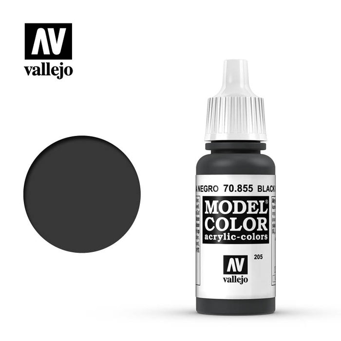 70.855 Black Glaze (17ml) [205] - Vallejo: Model Color - RedQueen.mx
