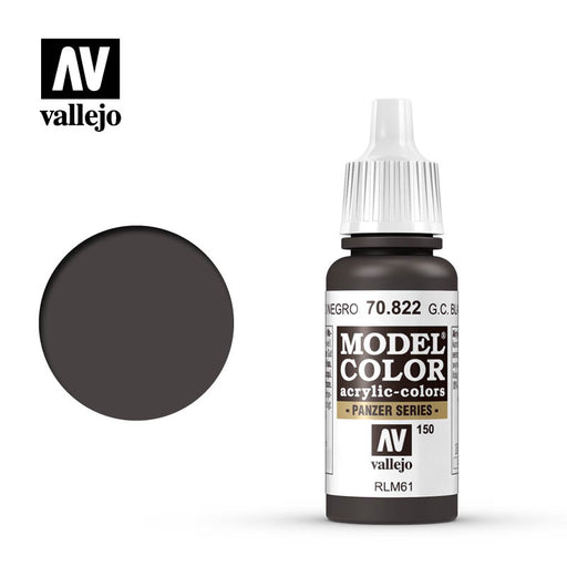 70.822 German Camouflage Black Brown (17ml) [150] - Vallejo: Model Color - RedQueen.mx
