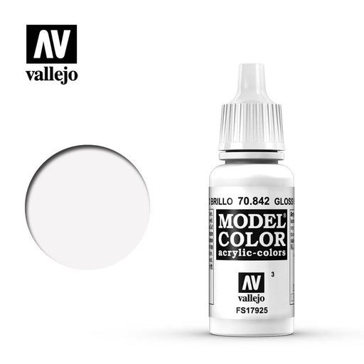 70.842 Gloss White (17ml) [003] - Vallejo: Model Color - RedQueen.mx