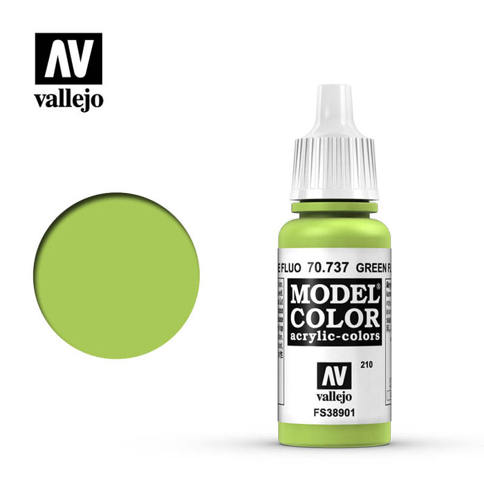 70.737 Fluorescent Green (17ml) [210] - Vallejo: Model Color - RedQueen.mx