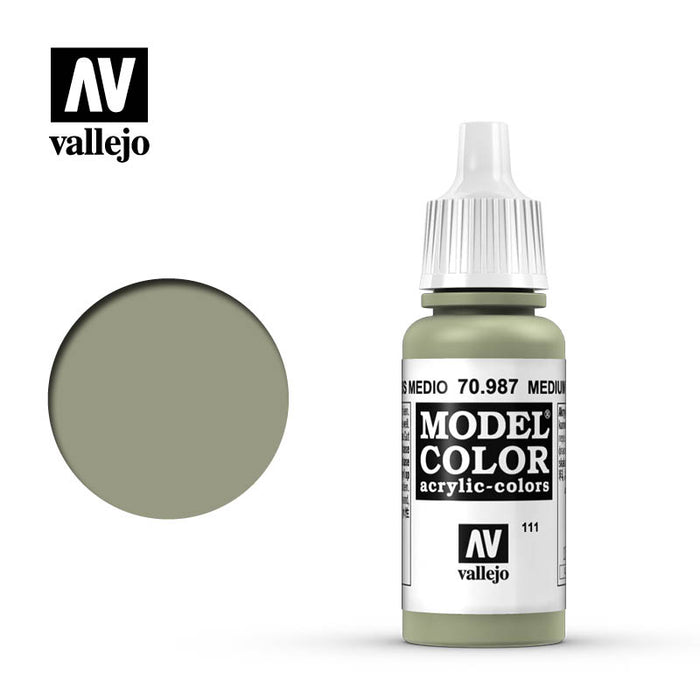 70.987 Medium Grey (17ml) - Vallejo: Model Color - RedQueen.mx