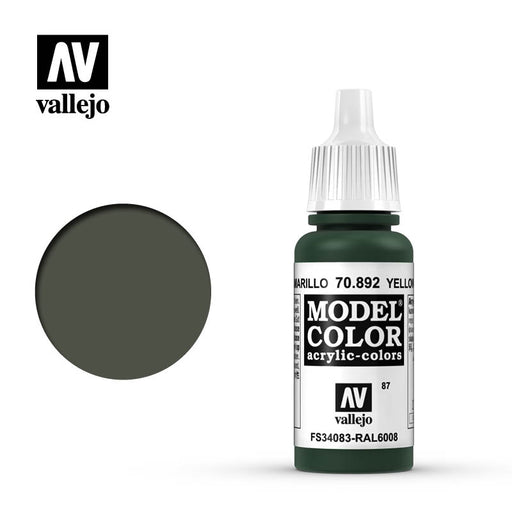 70.892 Yellow Olive (17ml) [087] - Vallejo: Model Color - RedQueen.mx